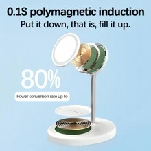 Cargador Inalámbrico Magnético Para Teléfonos Móviles - Blanco - Ver 3