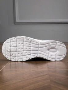 2023 Theo mùa Mới Thoáng khí Nhẹ Dệt kim Lưới Phong cách Đơn giản Coa dây Màu thuần Của phụ nữ Thể thao , Giải trí ,  chạy , Khỏe mạnh , Đường bộ & Giày đi bộ - Màu xám đen - Xem 8