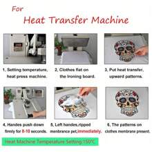 For All Kinds Of Garments Washable Heat Transfer Stickers Transfer Decals Christmas Elements Stickers Iron-On Transfer Clothes - Beige - View 4