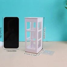 1 件吹風機架,無需安裝浴室壁掛式收納盒,無痕黏合吹風機支架