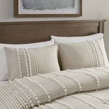 3pc Anslee Yarn Dyed Comforter Set - Taupe - View 7
