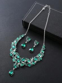 Bộ vòng cổ - màu xanh lá - Xem 3