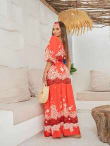 Women Two-piece Outfits - 珊瑚粉 - 查看 3