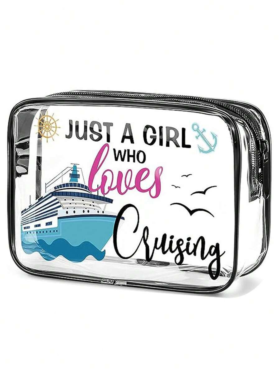 透明化妆包盥洗包大容量透明盥洗包 PVC 透明储物袋海滩求生化妆包女士女孩，PVC 透明盥洗包防水化妆旅行包，随身携带化妆品化妆袋海滩礼物旅行度假组织化妆包化妆品收纳盒化妆品收纳