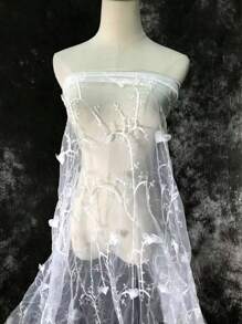 3d刺繡花紋蕾絲布,適用於diy製作服裝和手工藝品 - 彩色 - 查看 3