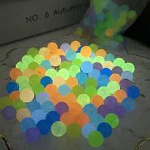 1pc Acrylic White Glowing In The Dark Bead With Fine Shimmery Horseshe Shell Diy Jewelry Beading Supplies, Can Be Used For Making Phone Straps, Bracelets, Necklaces, Etc. - White - View 4