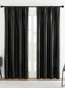 1 Miếng Dán Túi Rèm Đối với Nhà  Đồ trang trí , Trắng mỏng Rèm Và Polyester Rèm Đối với Phòng khách , Phòng ngủ , Và Ban công - màu đen - Xem 2