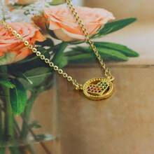 Collares de moda con Colgantes Diferentes Diseños - Corazón en Círculo - Ver 2