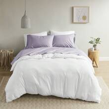 200 Thread Count Relaxed Percale Sheet Set - Màu tím - Xem 2