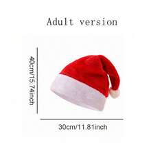 1頂多色可選休閒&優雅風格的男女通用毛絨耳帽,防風、保暖、防寒,適合聖誕節 - 紅色 - 查看 5