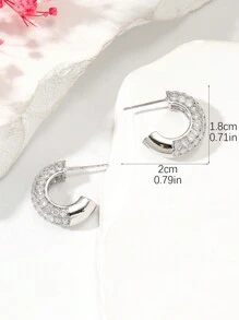 Vòng khuyên tai - Bạc - Xem 4