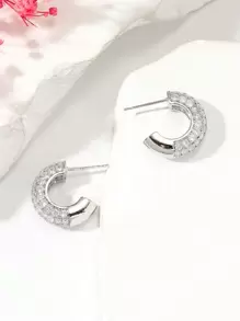 Vòng khuyên tai - Bạc - Xem 3