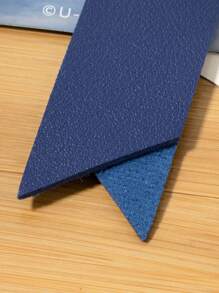 標籤式書籤藍色可愛創意皮革學生書籤,書籍分隔器 - 藍色 - 查看 5