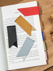 標籤式書籤藍色可愛創意皮革學生書籤,書籍分隔器 - 藍色 - 查看 8