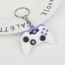 3pcs/Set Unisex Mini Handheld Game Console Keychain Pendant, Creative Gamer Bag Charm, Cute Key Chain, Gift For Friends And Players Car Accessories - Multicolor - View 7