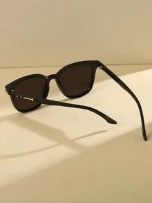 1 件装塑料几何矩形框架时尚眼镜，适合女士、日常佩戴、旅行和度假装饰