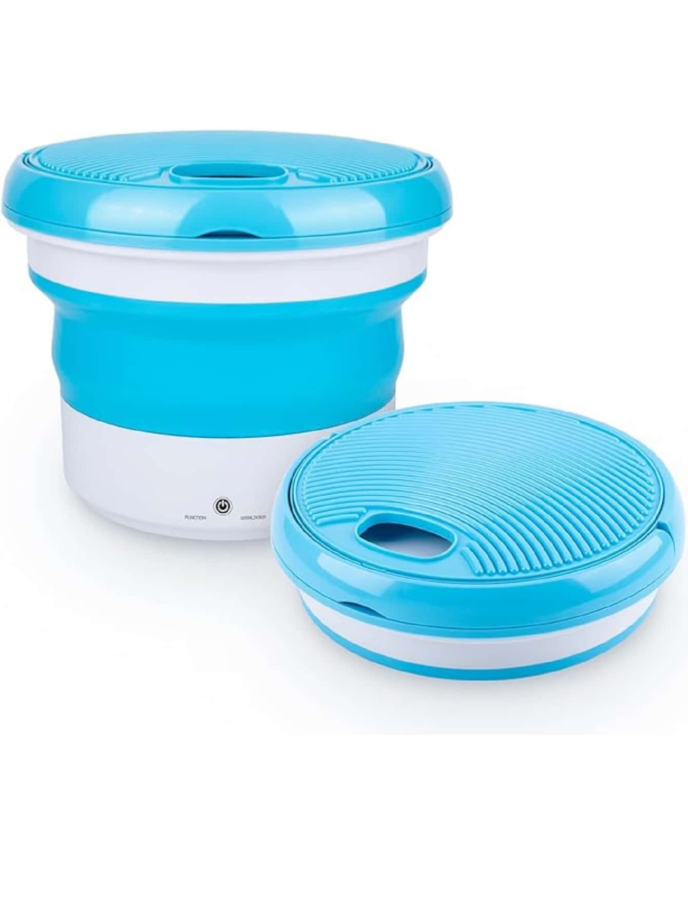 avadora Portátil, Mini Lavadora Ligera para Acampar, Viajar, Apartamento, Dormitorio para Extraíble - Azul - Ver 1