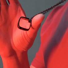 Optical Ring for Personalized Necklace Circle Square Magic Street Optical Illusion Fashing Rings for Street and Romantic Proposal - Black - View 6