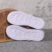 Women's Thickened Flat Warm Shoes: Thick Bottom Snow Boots, Non-slip, Simple, Low-heeled, Casual, Soft-soled Warm Canvas Shoes