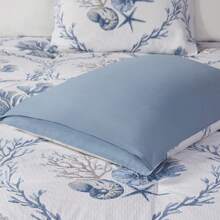 6pc Pismo Beach Oversized Comforter Set With Throw Pillows - Blue/White - View 7