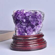 1個亞克力盒裝天然金屬礦石粗野鉍晶銻礦晶體岩石礦石裝飾用 - 隨機形狀 - 查看 1