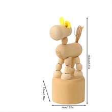 8種款式的手工木製diy兒童教育玩具,適用於桌面裝飾,減壓,節日禮物,約4.13英寸大小