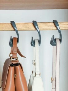 1入灰色拱形掛鉤適用於包包、衣服、帽子、圍巾等物品