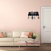 1pc 金屬牆飾籃球、橄欖球、足球、棒球入口鑰匙圈、衣架、創意牆面裝飾圖案、廚房衣架