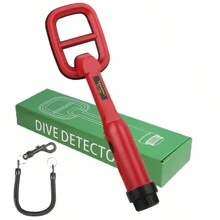 Tc-120 Handheld Underwater Metal Detector Pulse Induction Pinpointer Waterproof Scuba Diving Treasure Finder - Red - View 1