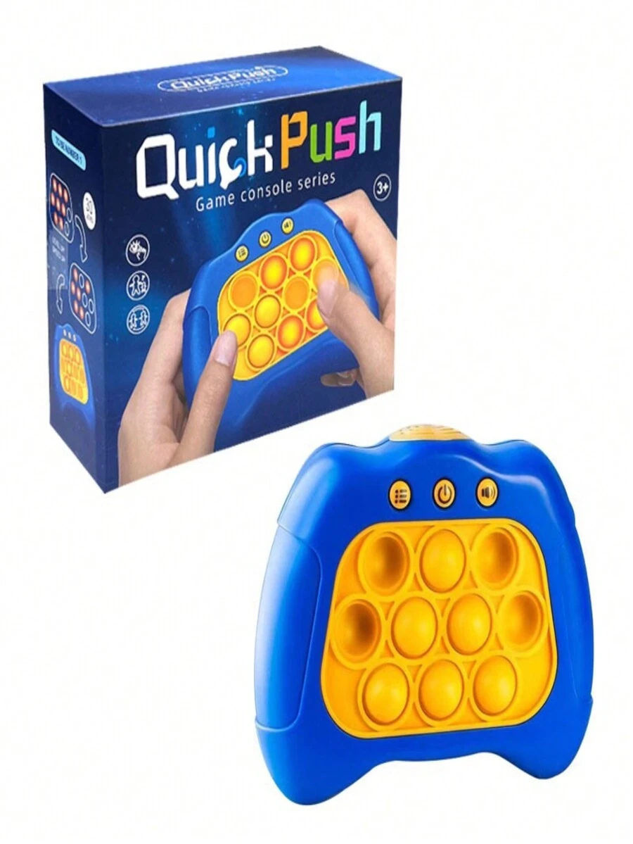 Juguetes Fidget Toys para, Juego de Mano para Niños, Juguete de Empuje de Burbujas con Luces y Sonidos, Juguetes para Aliviar el Estrés para Adultos y - Amarillo - Ver 1