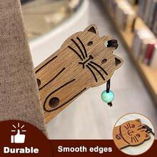 2 Piezas Marcadores De Libros De Madera Con Forma De Gato Lindo Para Personalizar Computadoras, Regalo Único Para Profesores De Lectura - Multicolor - Ver 4