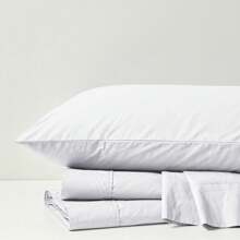 200 Thread Count Relaxed Percale Sheet Set - Trắng - Xem 4
