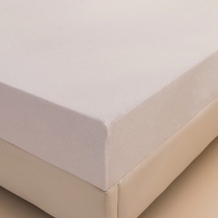 3件纯色柔软亲肤牛奶绒床单枕套套装（1床单2枕套）简约时尚温暖舒适裸睡无忧即暖法兰绒布艺床品套装母婴A级如牛奶般亲肤10个尺码马卡龙色 - 乳白色 - 查看 6