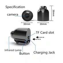 X5 Mini 1080p Wifi 高畫質夜視移動式偵測監視器 - USB - 查看 10