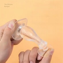 Silicon Door Stopper Suction Prevent Collision, Toilet Sucker Household Wall Protector, Window Safety Guard - White - View 3