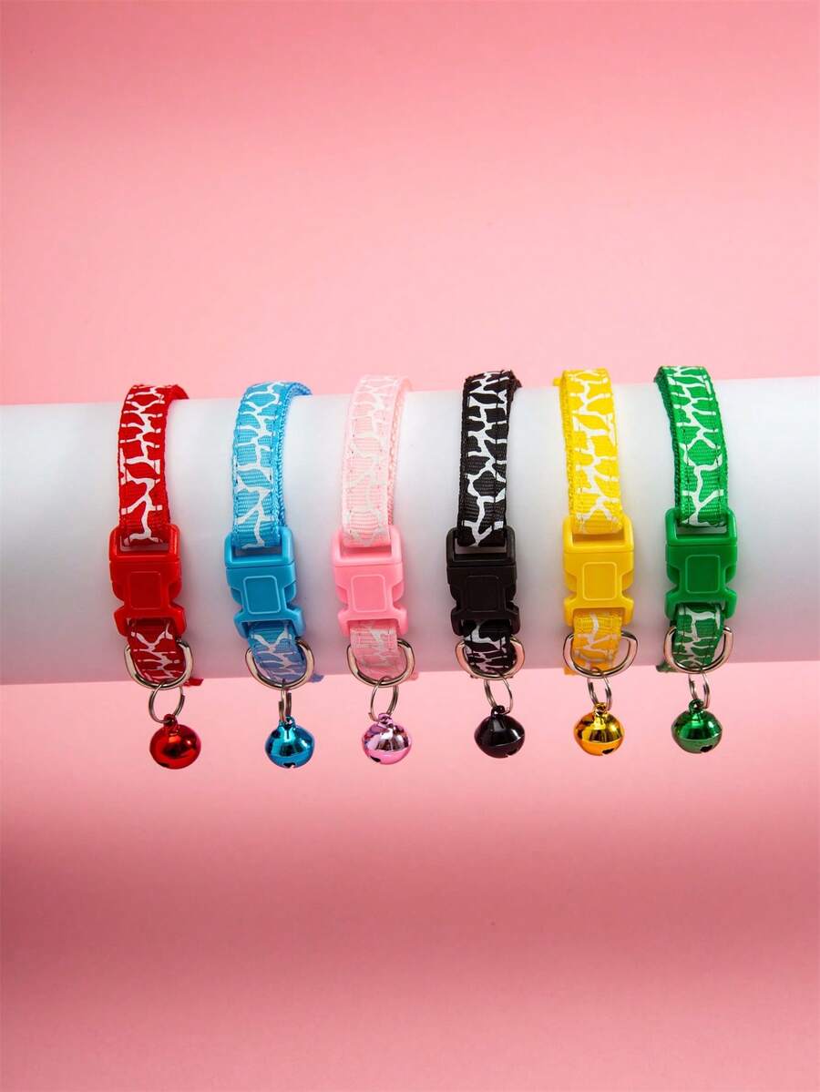 5 random white crack pet collars - Multicolor - View 1