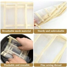 多格打包內衣收納盒，日用聚酯纖維矩形櫥櫃衣櫃整理器，內衣收納盒，透明網布衣物收納盒，多格可摺疊抽屜整理盒，衣櫃整理器和收納盒，內衣隔層整理盒襪子內衣收納盒抽屜收納組織器袋學校組織器袋教師收納袋 - 杏色 - 查看 4