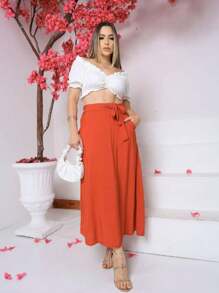 Women Skirts - Naranja - Ver 1