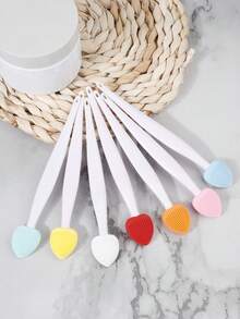 7pcs Double-Sided Nose Brush, Facial Cleansing Brush, Blackhead Remover Brush, Makeup Brush, Silicone Face Wash Brush, Pore Cleansing & Exfoliating Dual-Sided Cleansing Brush