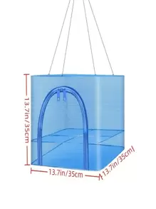 Foldable Hanging Drying Rack For Shrimp, Fish, Vegetables, And Herbs - Mesh Drying Net (25.59X13.78X13.78in), Kitchen Stuff Camping
