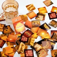 風景圖案貼紙 - 杏色 - 查看 1