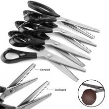 不鏽鋼齒布剪,三角齒3mm-7mm,鋸齒式,適用於裁剪蕾絲、縫紉材料和diy服裝