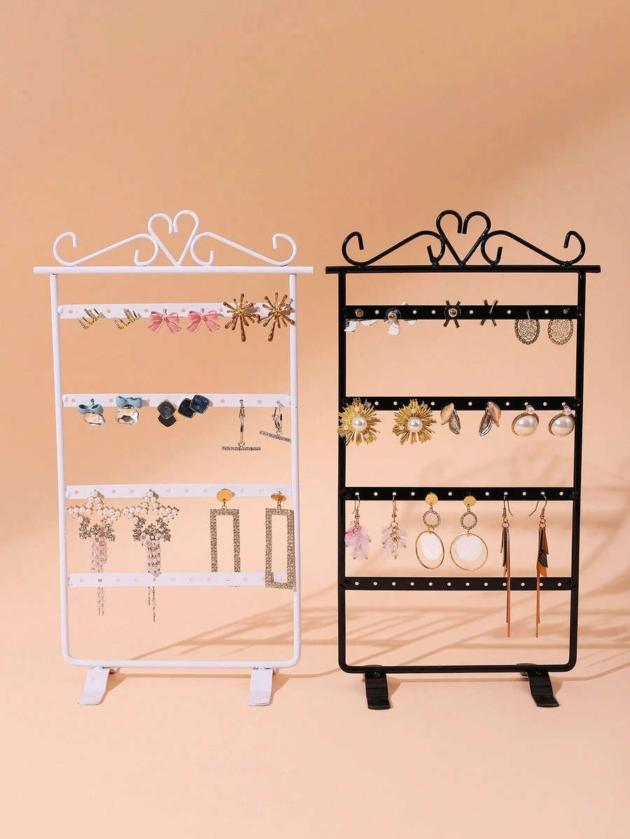 bianya 1 Miếng Hoa tai Giá đỡ Đứng Đối với Đồ trang sức Trưng bày Và Lưu trữ , Thích hợp Đối với Tai Trụ Hoa tai Dây chuyền Lưu trữ , Cửa sổ Trưng bày Và Đạo cụ nhiếp ảnh - Trắng - Xem 1