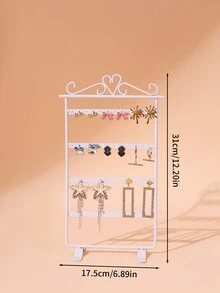 bianya 1 Miếng Hoa tai Giá đỡ Đứng Đối với Đồ trang sức Trưng bày Và Lưu trữ , Thích hợp Đối với Tai Trụ Hoa tai Dây chuyền Lưu trữ , Cửa sổ Trưng bày Và Đạo cụ nhiếp ảnh - Trắng - Xem 2