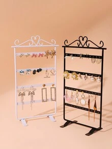 bianya 1 Miếng Hoa tai Giá đỡ Đứng Đối với Đồ trang sức Trưng bày Và Lưu trữ , Thích hợp Đối với Tai Trụ Hoa tai Dây chuyền Lưu trữ , Cửa sổ Trưng bày Và Đạo cụ nhiếp ảnh - Trắng - Xem 3