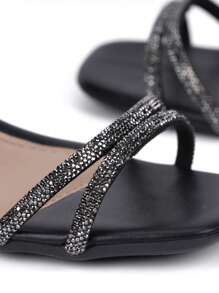 Women Heeled Sandals - 黑色 - 查看 7