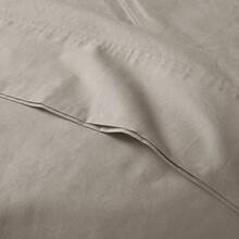 200 Thread Count Relaxed Percale Sheet Set - Màu Khaki - Xem 6