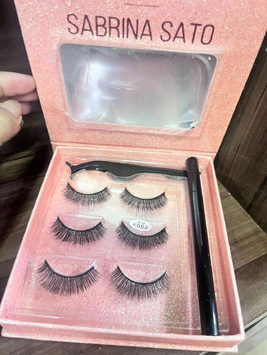 Eyelashes Set - Black - View 1