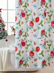 Christmas Red Berry Curtain - Multicolor - View 8