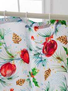 Christmas Red Berry Curtain - Multicolor - View 4